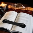 thumbnail image 4 of Weighted Bookmarks, Book Weight Holder, Heavy Genuine Leather Book, Open Paperback Textbook Reading, Weight Page Holder, Cookbook Bookmarks for Paper Cookbooks Music Books, 9.45x2.17in, Black, 4 of 7