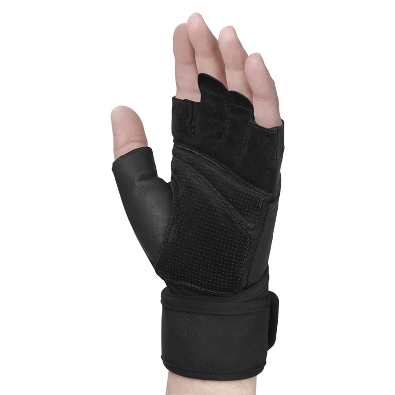 Wrist Wrap Weight Lifting Gloves with Padded Palm photo 4