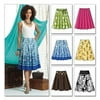 Butterick Pattern Misses' Skirt, EE (14, 16, 18, 20)