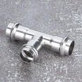 thumbnail image 5 of UrbanMingle T Connector, 304 Stainless Steel Pipe Straight Tee Connector Adapter, 5 of 5
