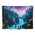thumbnail image 5 of PRATYUS  Nature Forest Tapestry Waterfall Mountain Landscape Tapestry Galaxy Sky Wall Hanging Decor for Bedroom Living Room Painting, 5 of 6
