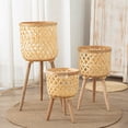 thumbnail image 5 of Cheers US 21cm x 325cm x 128cm Round Natural Wisteria Rustic Plant Pot with Removable Legs, 5 of 7