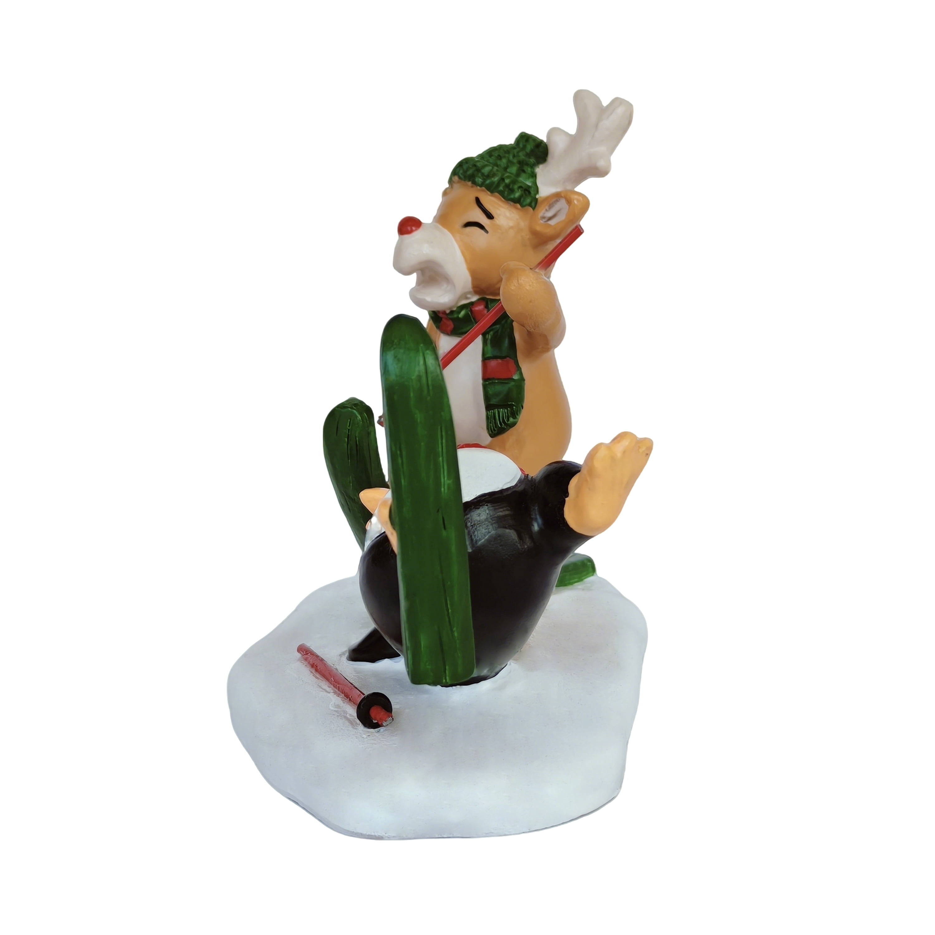 Reindeer Rescue Christmas Village Decorative Figurine, Multicolor, 3.8", by Holiday Time