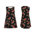 thumbnail image 7 of Yiaed Watermelon Print Women's Sleeveless Dress, Loose Fit Summer Dress, Casual Sleeveless Dress for Women, 7 of 7