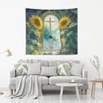 thumbnail image 2 of WOBOGO Sunflower Gate Tapestry 60×40in Home Living Room Bedroom Wall Hanging Ornaments, 2 of 10
