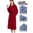 thumbnail image 2 of MINTREUS Women's 2 Piece Skirt Sets Fall Knit Long-Sleeved Zipper Top Lounge Travel Outfits Winter Clothing, 2 of 7