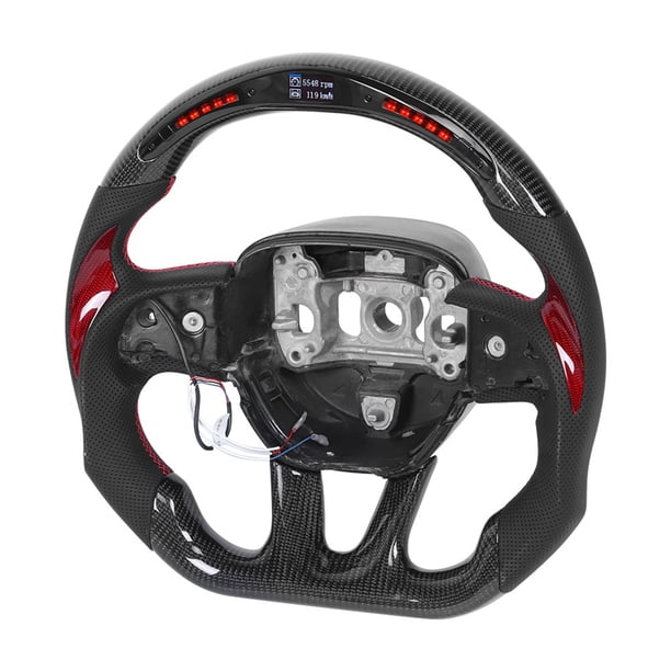 Volante, Volante de fibra de carbono Volante con pantalla LED para carreras Volante LED de alto rendimiento