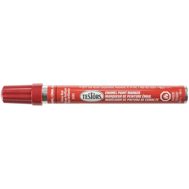 Testors Enamel Paint MarkerGloss Red Walmart.ca