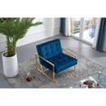 thumbnail image 4 of Meridian Furniture Pierre Navy Velvet Accent Chair, 4 of 4