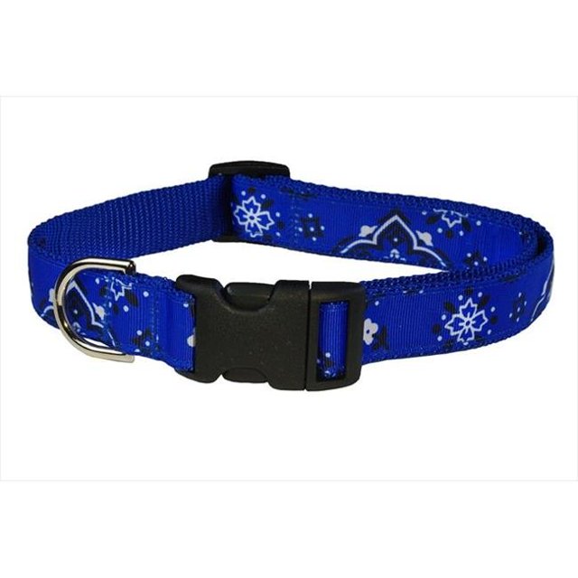 Bandana Dog Collar, Blue - Extra Small