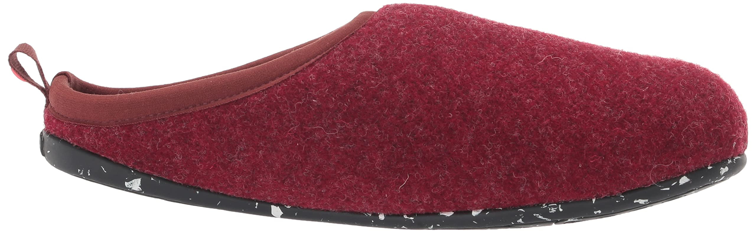 Camper Women's Burgundy Wabi Size Premium Wool Slipper (Red