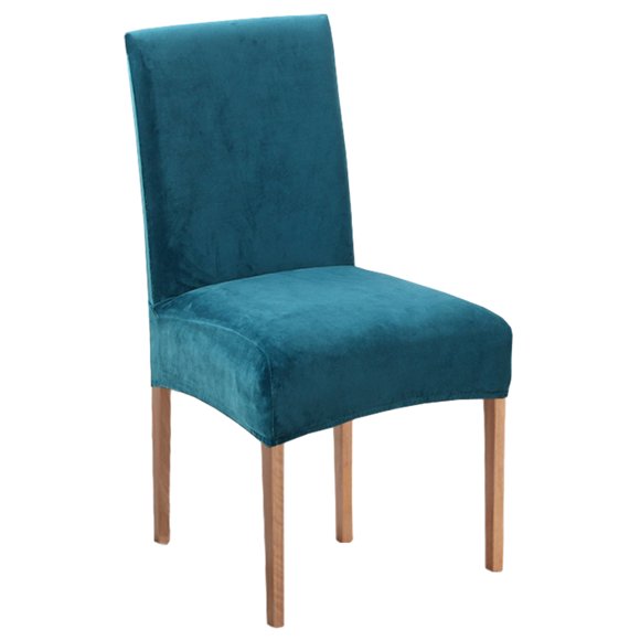 Xingzhi 4pcs/set Wide Application Protective Chair Covers Chairs Looking New Kitchen Chair Cover peacock blue