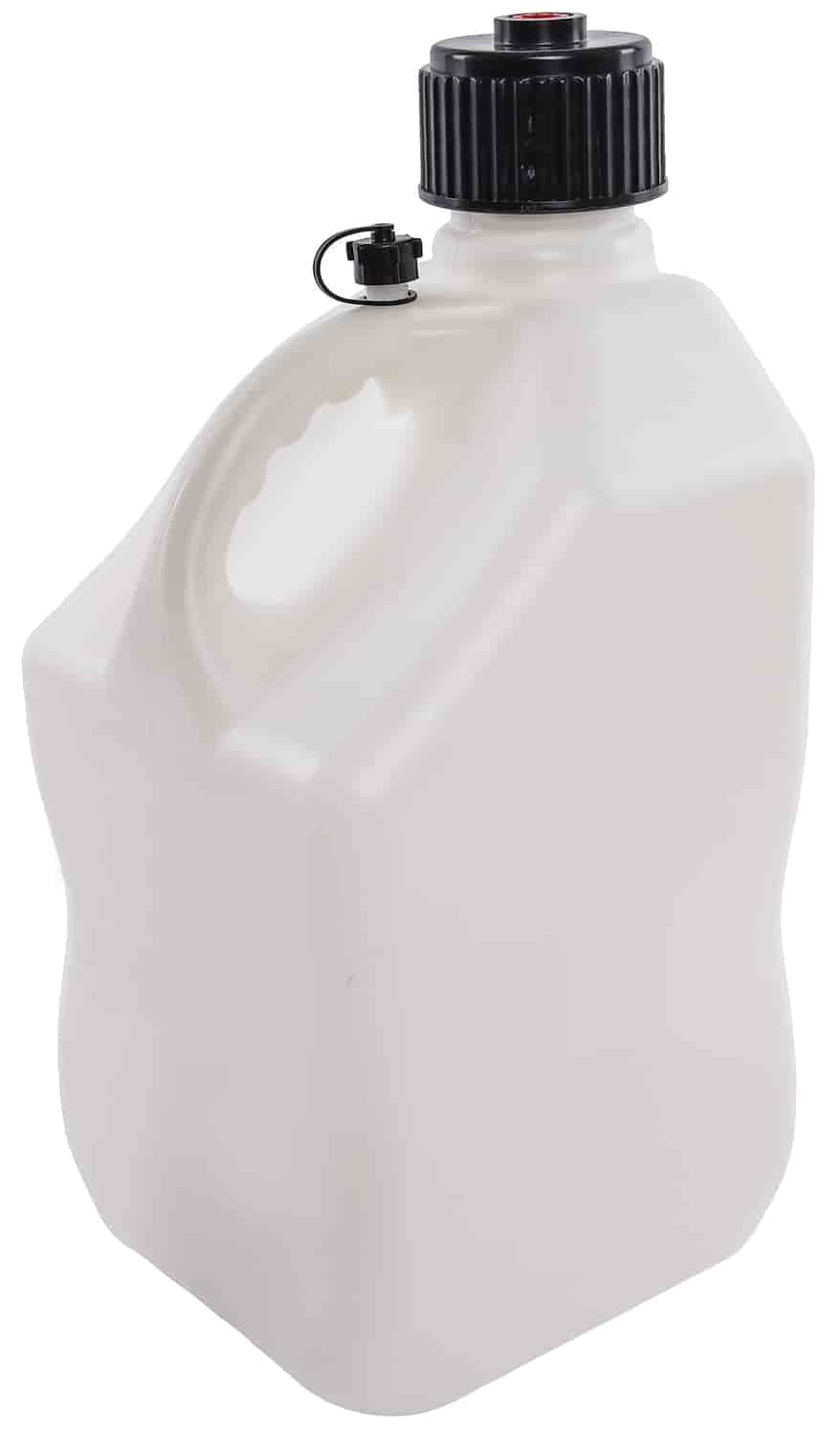 JEGS 803303 Square 5-Gallon Jug White Plastic 10-1/4 Square x 21 Tall