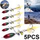 thumbnail image 4 of Señuelo Lentejuelas Giratorio Compuesto Señuelo Pesca Falso Metal Biónico Cebo Plumas Cebo Pesca Tres Ganchos Equipo Pesca Al Por Mayor, 4 of 7