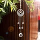 thumbnail image 3 of Adorno de atrapasueños de cristal con alas de Ángel, decoración colgante para ventana y jardín Rojo Verde, 3 of 5