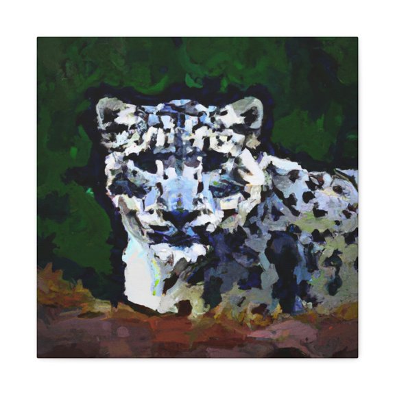 Frozen Moonlight Leopard - Canvas