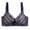 Navy, variant on Women's Sexy Lace Underwire Bra Thin Cup Push Up Lingerie, Breathable Mesh Gathering Support Bras for Women, Cute Back Closure Lightly Lined Bralette