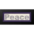 thumbnail image 2 of Stimson, Diane 24x11 Black Modern Framed Museum Art Print Titled - Purple Peace, 2 of 5