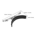 thumbnail image 2 of LOLIPPYY Durable Silver Stainless Drum Leg Rest Support for Enhanced Comfort and Stability 2pcs, 2 of 6