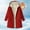 Red, variant on HOMBOM Coats for Women Outerwear Parka Winter Soft Plus Size Zip up Fleece Lined Womens Jackets with Pockets with Hood