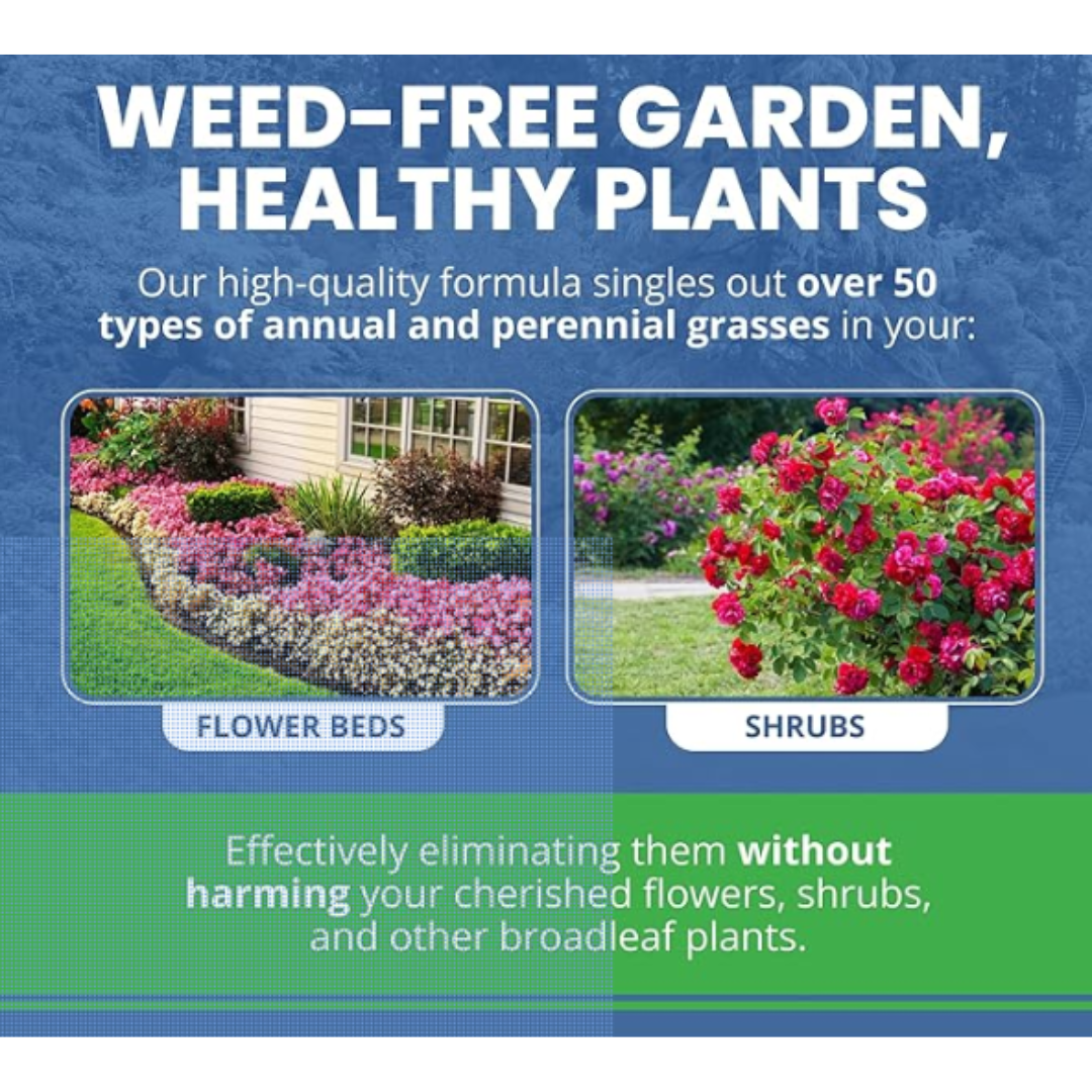 GrassOut Max Weed Killer – Kills 50+ Grassy Weeds, Safe for Plants & Pets, Easy Large-Area Application (32 oz)