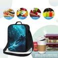 thumbnail image 6 of Horeoi Futuristic Jet Ski Adventure Pattern Insulated Thermal Lunch Bag with Leakproof Compartments for Office School Picnic Reusable Oxford Tote, 6 of 7