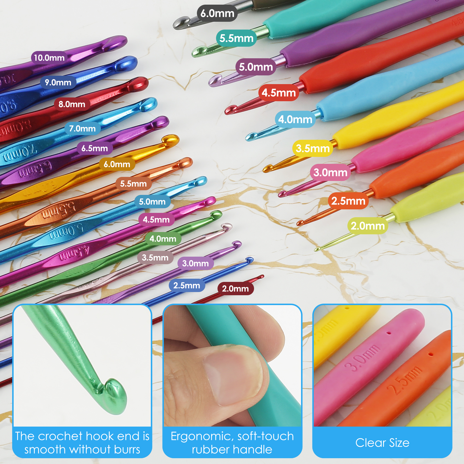 Xiyztok Crochet Essentials Kit, 107 Pieces photo 4