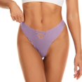 thumbnail image 3 of B91xZ String sous-Vêtements pour Femmes Bikini Micro-Maille Respirant, Violet L, 3 of 3