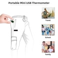thumbnail image 4 of Termómetro para teléfono móvil inteligente con pantalla digital LED apto para iOS, 4 of 8