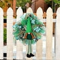 thumbnail image 2 of Hvmvliv Irish Festival Wreath Door Hanging, St. Patrick's Day Wreath Decoration for Home, Party Props & Gift Green, 2 of 7