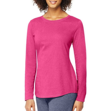 Hanes Women's Long Sleeve T-shirt, 2 pack - Walmart.com