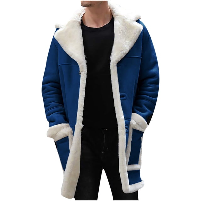 Jackets de Ropa de Salida Para Hombres Invierno Invierno Solidado Solidado Mantenga Cálido Un Solo Pecho Odeerbi ODB-4