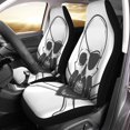 thumbnail image 1 of KXMDXA Set of 2 Car Seat Covers Pirate Skull Beard Eye Patch and Crossed Bones Edward Universal Auto Front Seats Protector Fits for Car,SUV Sedan,Truck, 1 of 5