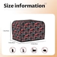 thumbnail image 5 of Sikiie Red And Blue Cars Toaster Covers 2 Slice Dustproof Toaster Cover Bread Machine Cover, Dustproof Cover - 11.4" x 7.5" x 7.9", 5 of 7