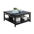 thumbnail image 4 of Pemberly Row Table Basse Carrée de 36 Pouces en Fini Bois Noir, 4 of 5