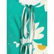 thumbnail image 4 of Flor de talla grande atada blusa larga con cami top set Rosegal  Blusas Tallas Grandes, 4 of 5