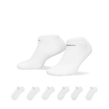 Nike Everyday Men's Dri-FIT Cotton No-Show Socks 6-Pack