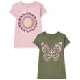 thumbnail image 1 of Camiseta The Children's Place de manga corta para niña 5/6, paquete de 2, 1 of 3