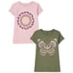 thumbnail image 1 of Camiseta The Children's Place de manga corta para niña 5/6, paquete de 2, 1 of 3