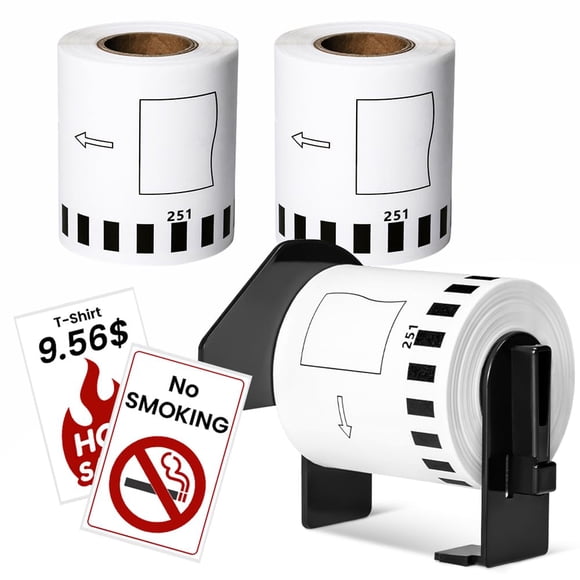 Etiquetas Continuas en Rollo MarkDomain DK-2251 para Brother