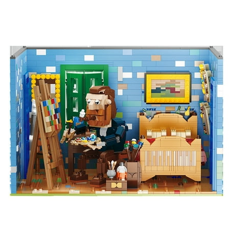 Phenas Ideas Vincent Van Gogh Building Blocks Set Toy - 2643 Pieces,Famous Art Paintings Building Kit Toys Educational Toys Christmas Gift for Kids Boys Girls