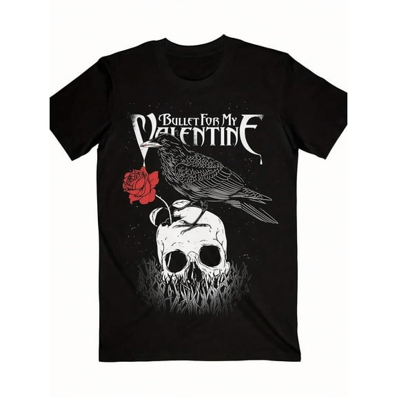 100% Cotton Official Bullet For My Valentine 'Raven' T-Shirt