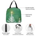 thumbnail image 3 of Disketp Christmas Green Lunch Bag for Women Men, Leakproof Thermal Cooler Sack Food Handbags Case High Capacity forTravel Work School Picnic, 3 of 5