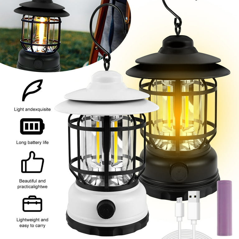Outdoor LED Camping Lantern with Fan Electric Stretch Switch Camping Lamp  Camping Lamp 