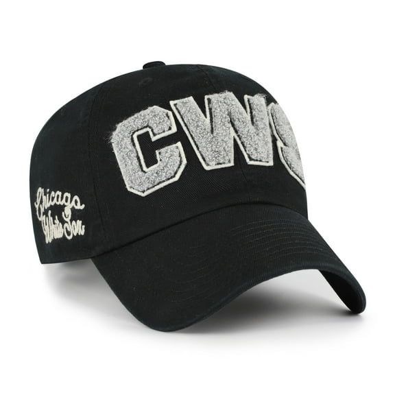Women's '47  Black Chicago White Sox Zoey Clean Up Adjustable Hat