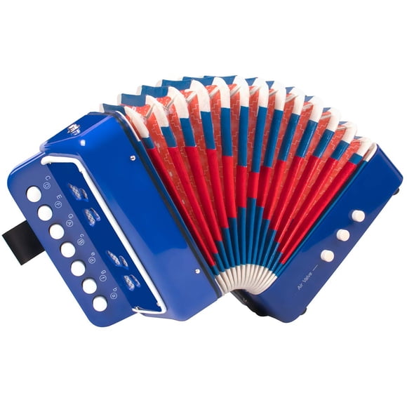 Control de botones Accordion Horse Kids con 10 teclas, color azul