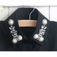thumbnail image 4 of Camisa de media solapa desmontable Gasa Cuello falso elegante Blusa elegante Cuello falso para mujer, Negro Noticed AP1521-02B, 4 of 7