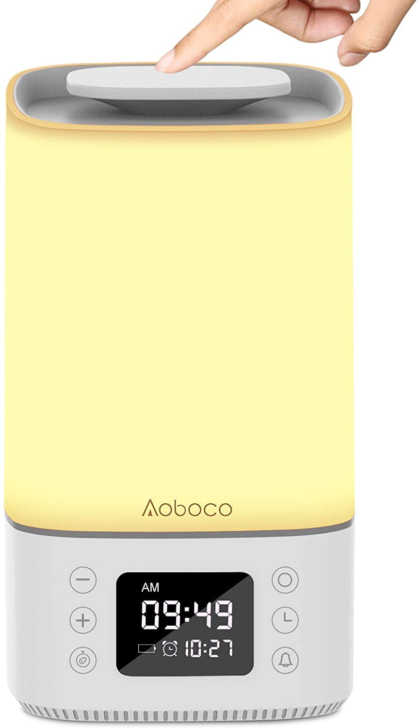 Touch Sensor Bedside Table Lamp, Nightstand lamp with Quick Type-C