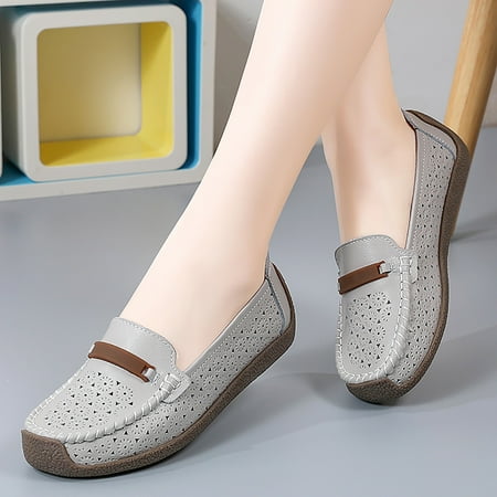 

PEASKJP Women s Square Open Toe Women Bohemian Thick Soled Comfortable Wedges Open Toe Casual Sandals Party Sandals Grey 8.5