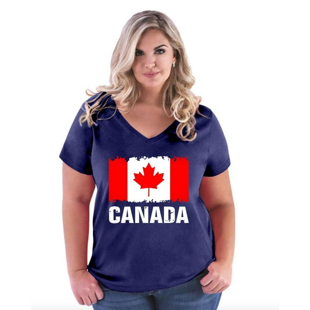 Mom's Favorite - Womens and Womens Plus Size Canada Flag Canadian Curvy ...